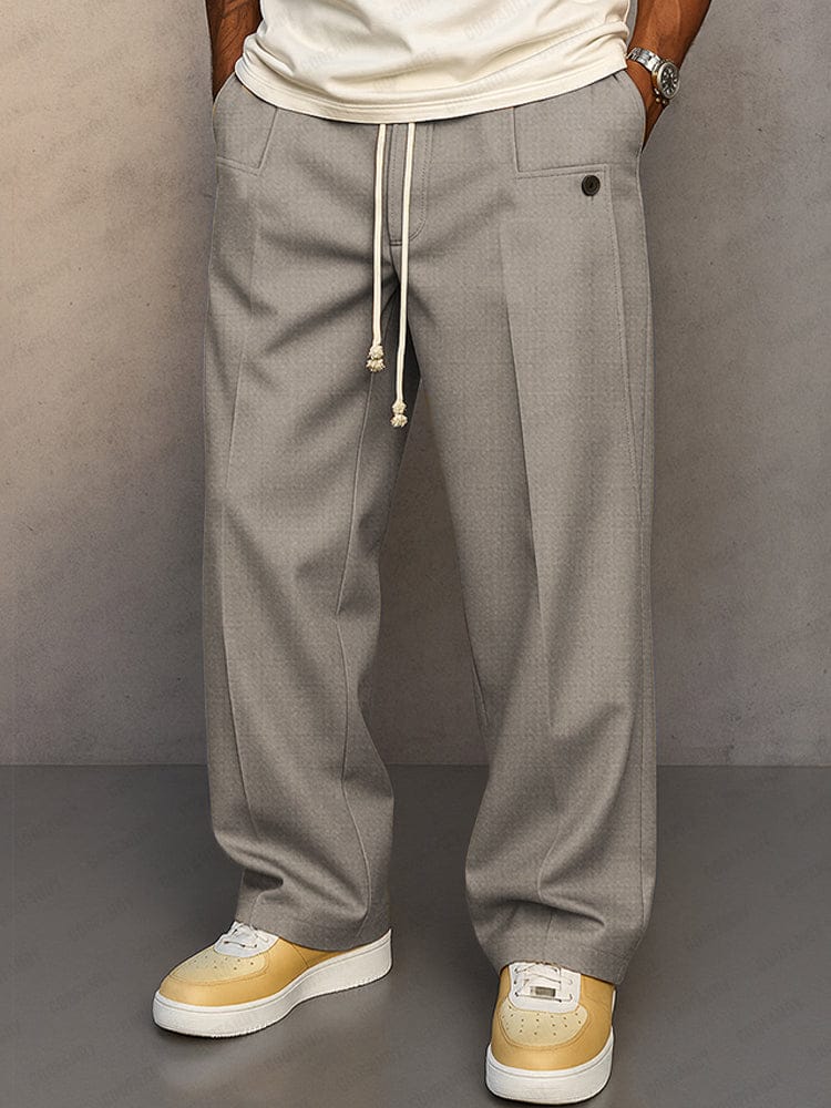 Pantalon décontracté à taille élastique pour homme | Maxton