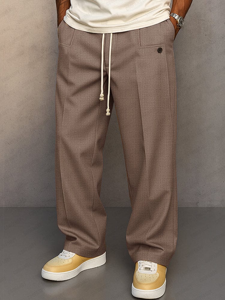 Pantalon décontracté à taille élastique pour homme | Maxton