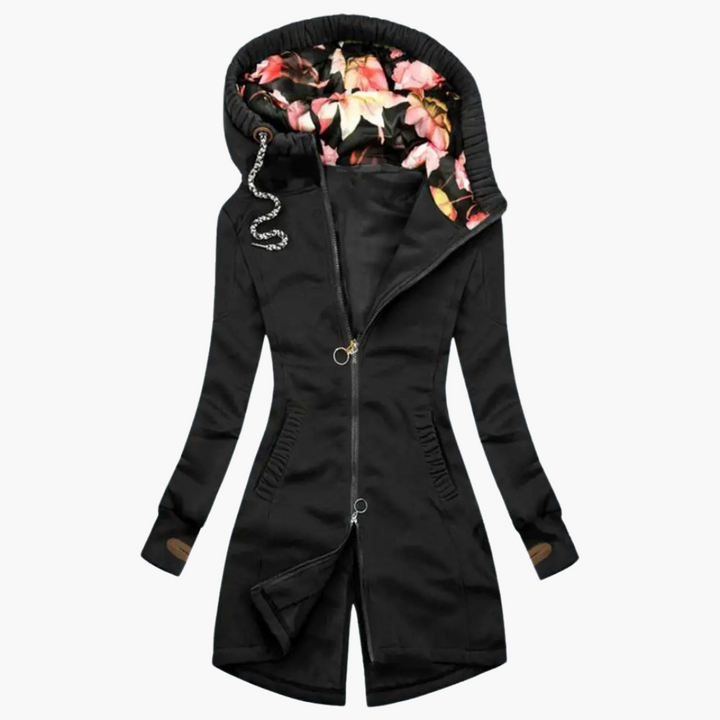 Ophélie | Parka Ajustée à Capuche et Doublure Douce