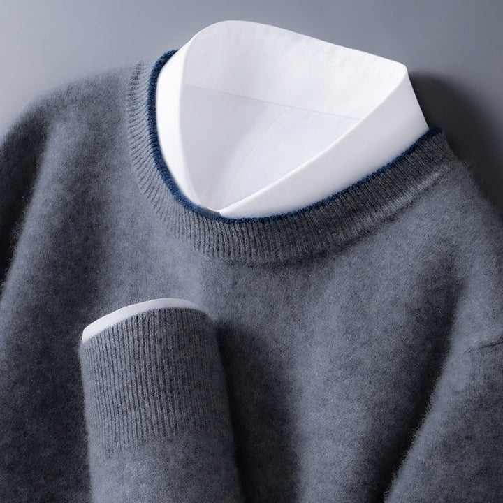 Pull col rond à bord contrasté pour homme | Westly
