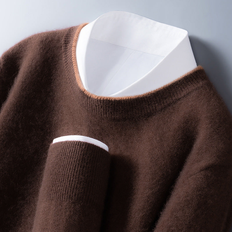 Pull col rond à bord contrasté pour homme | Westly