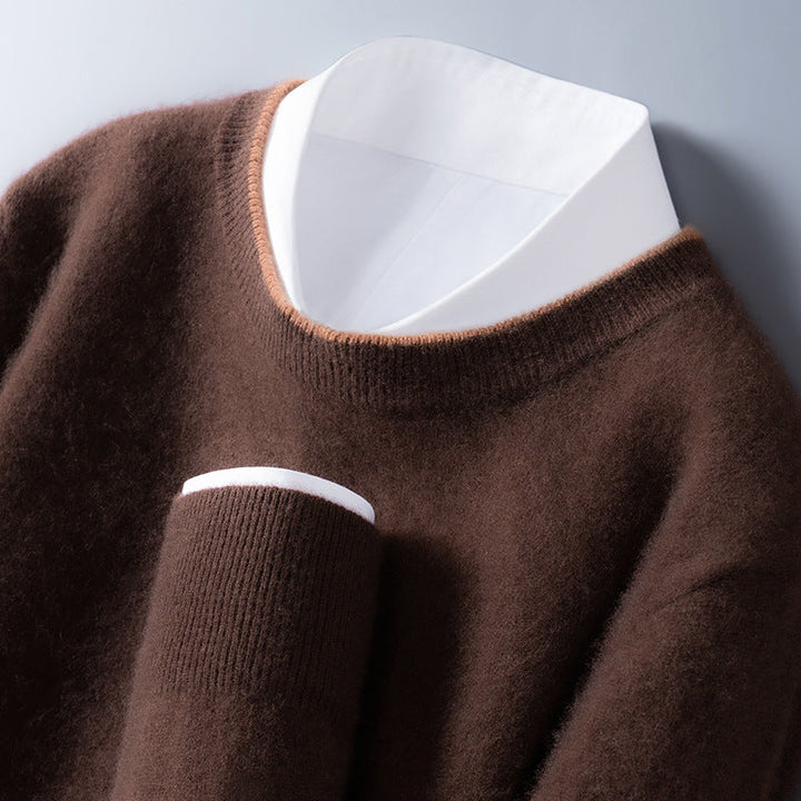 Pull col rond à bord contrasté pour homme | Westly