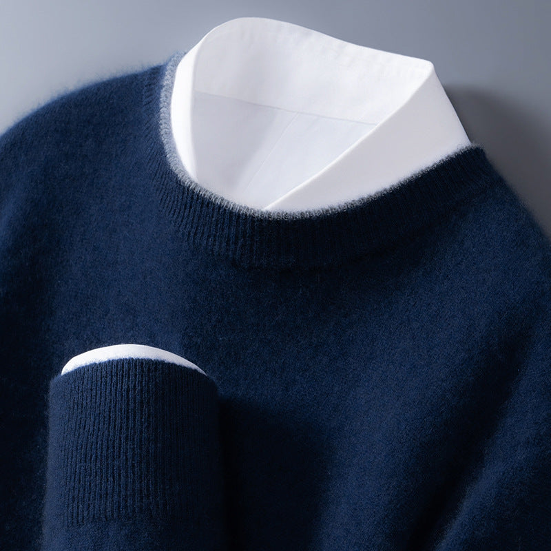 Pull col rond à bord contrasté pour homme | Westly