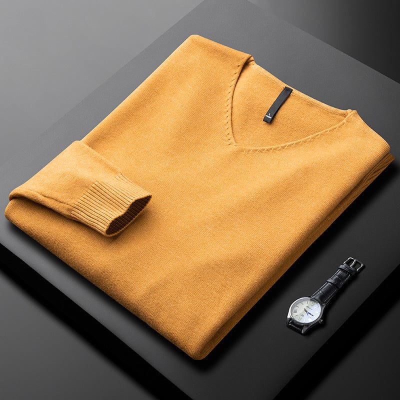 Pull col V élégant pour homme | Harbourne