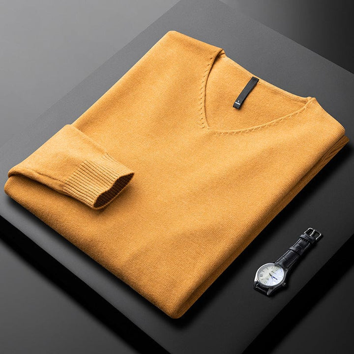 Pull col V élégant pour homme | Harbourne