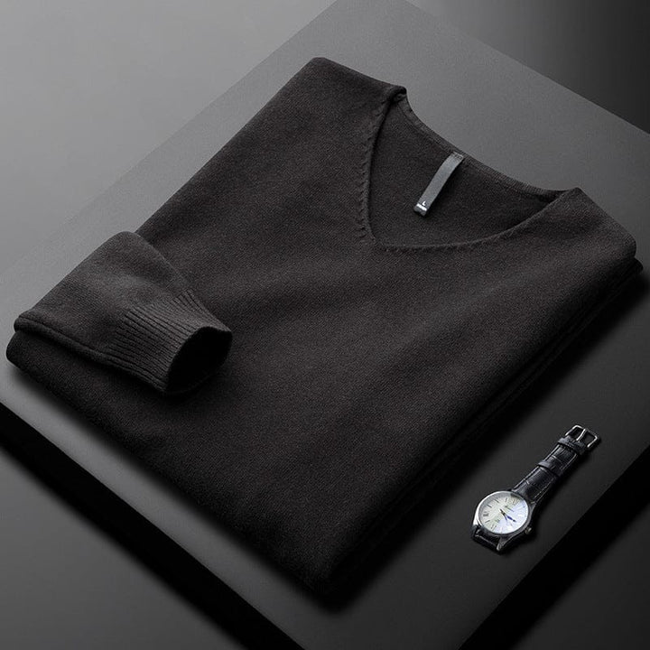 Pull col V élégant pour homme | Harbourne