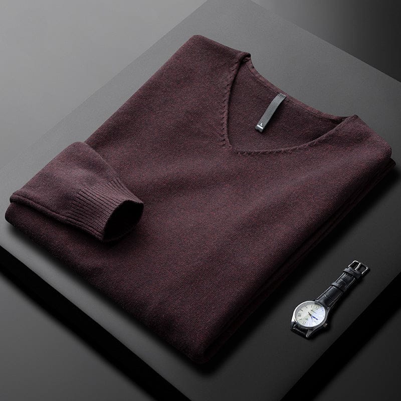 Pull col V élégant pour homme | Harbourne