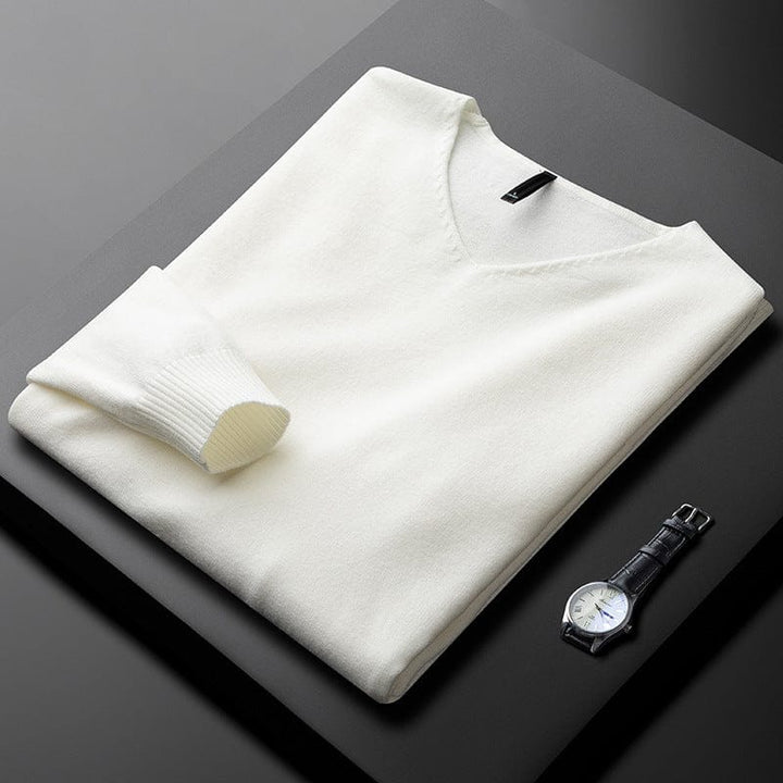 Pull col V élégant pour homme | Harbourne
