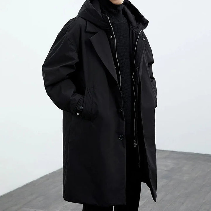 Manteau long à capuche pour homme | Brenton