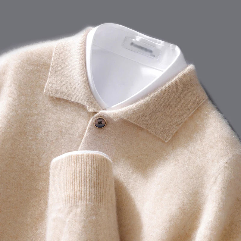 Pull polo élégant à col boutonné pour homme | Arnold