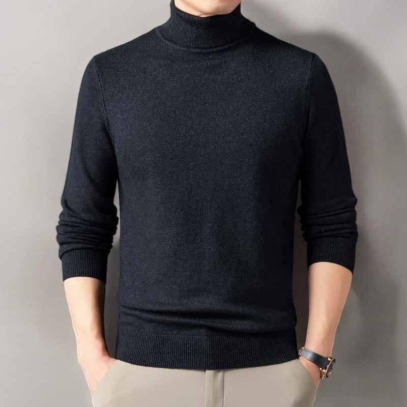 Pull col roulé élégant pour homme | Corvielle