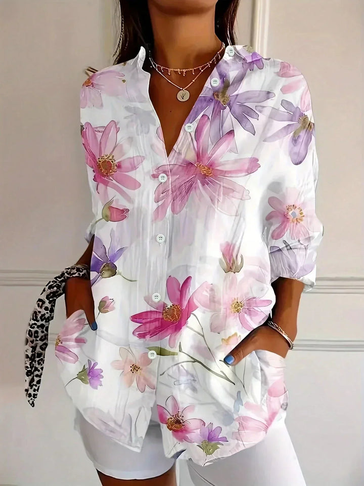 Chemisier à motifs colorés pour femme | Alméa