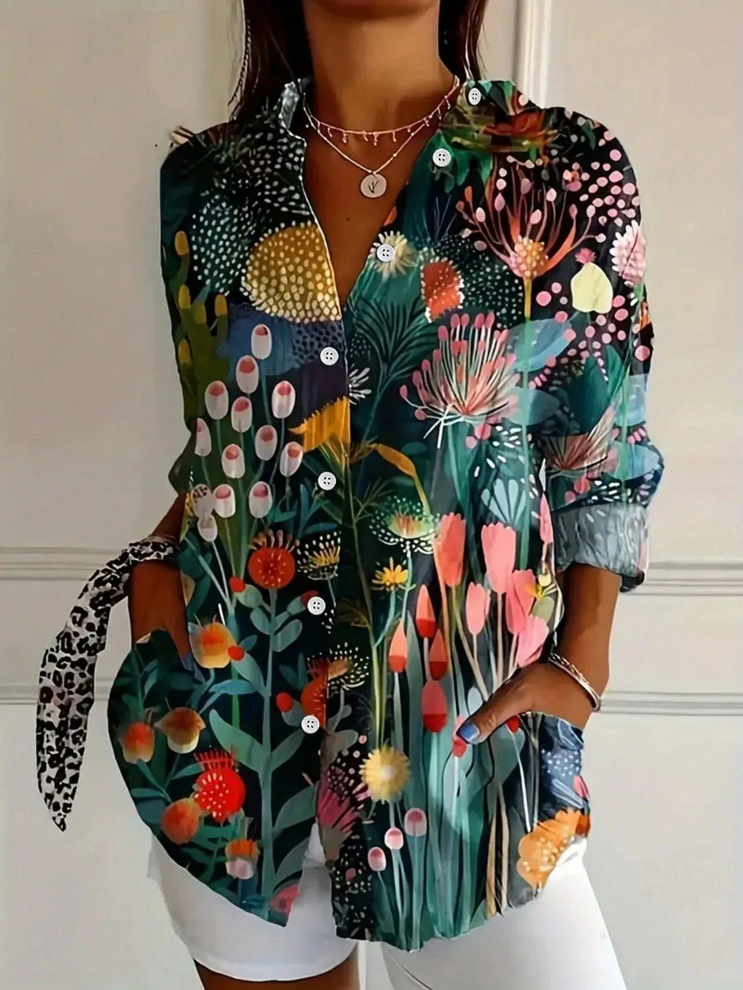 Chemisier à motifs colorés pour femme | Alméa