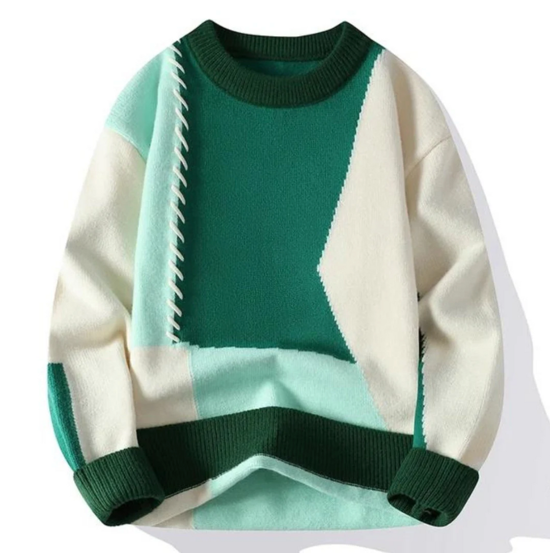 Pull Patchwork Pour Homme | Tivaro