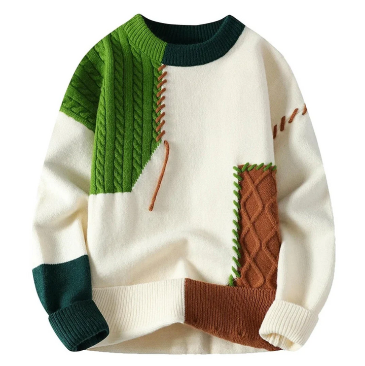 Pull Patchwork Pour Homme | Tivaro