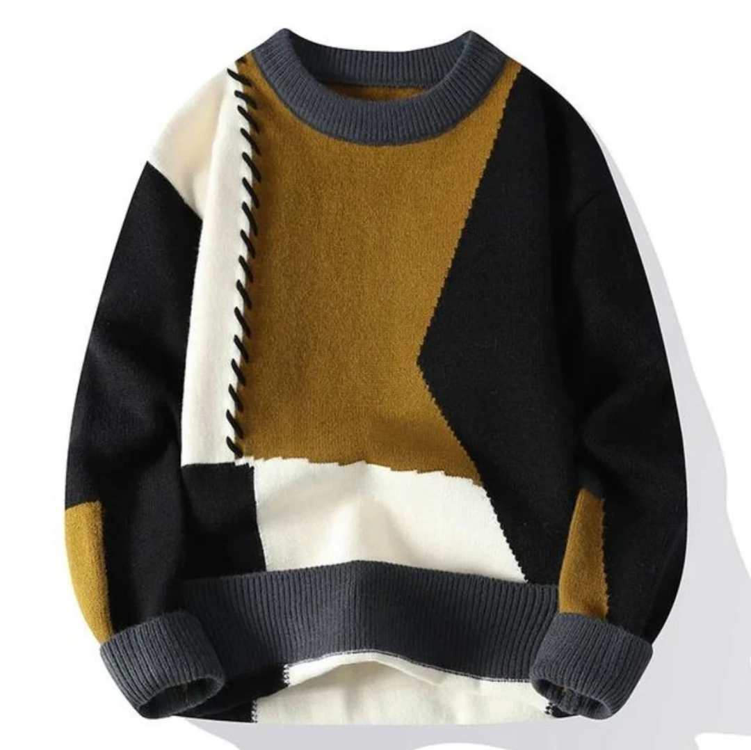 Pull Patchwork Pour Homme | Tivaro