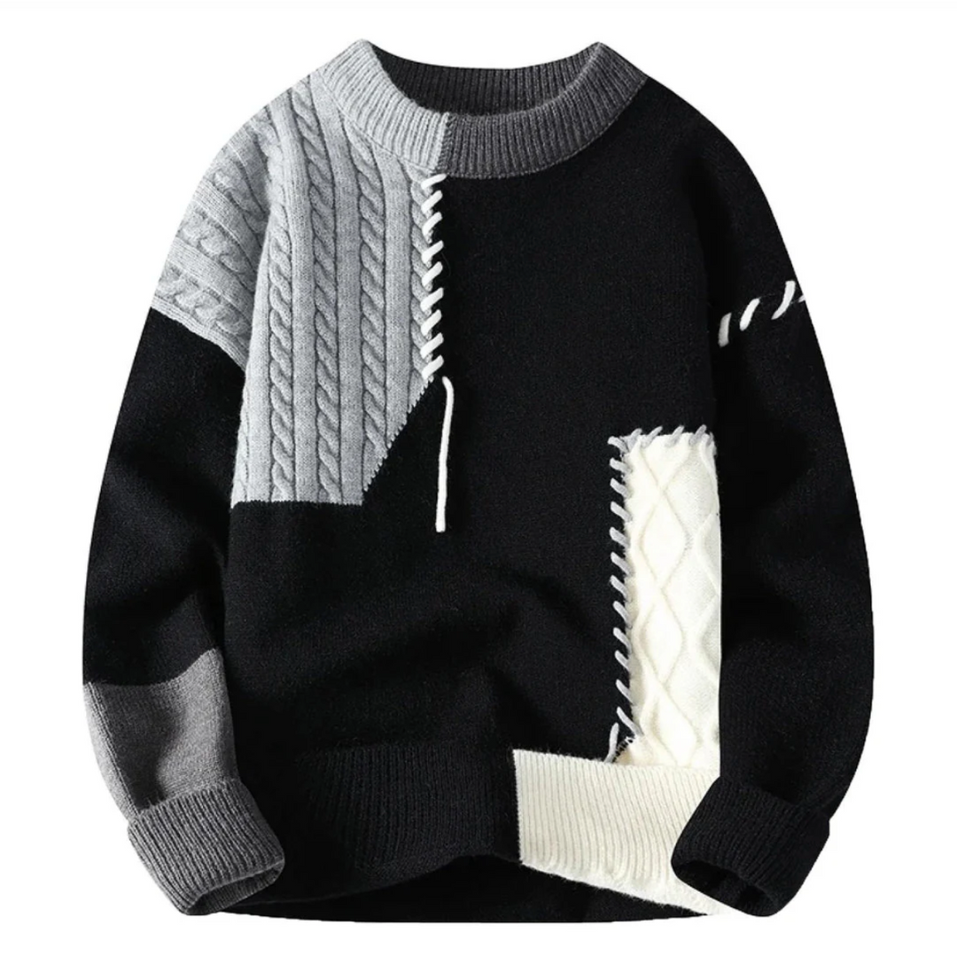 Pull Patchwork Pour Homme | Tivaro