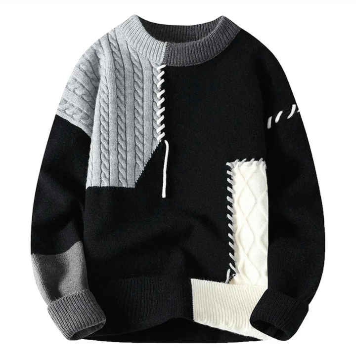 Pull Patchwork Pour Homme | Tivaro