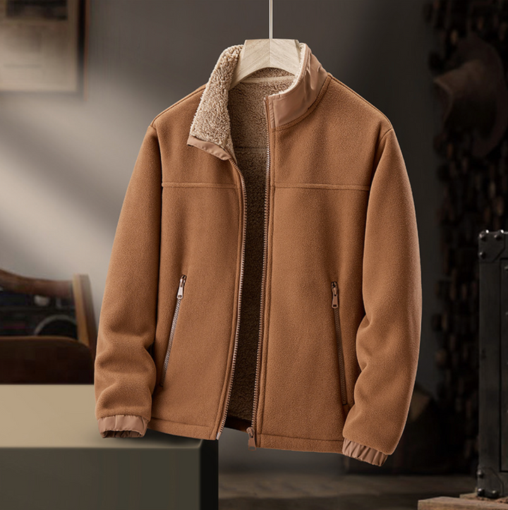 Veste Sherpa à Zip Frontal pour Hommes | Calie