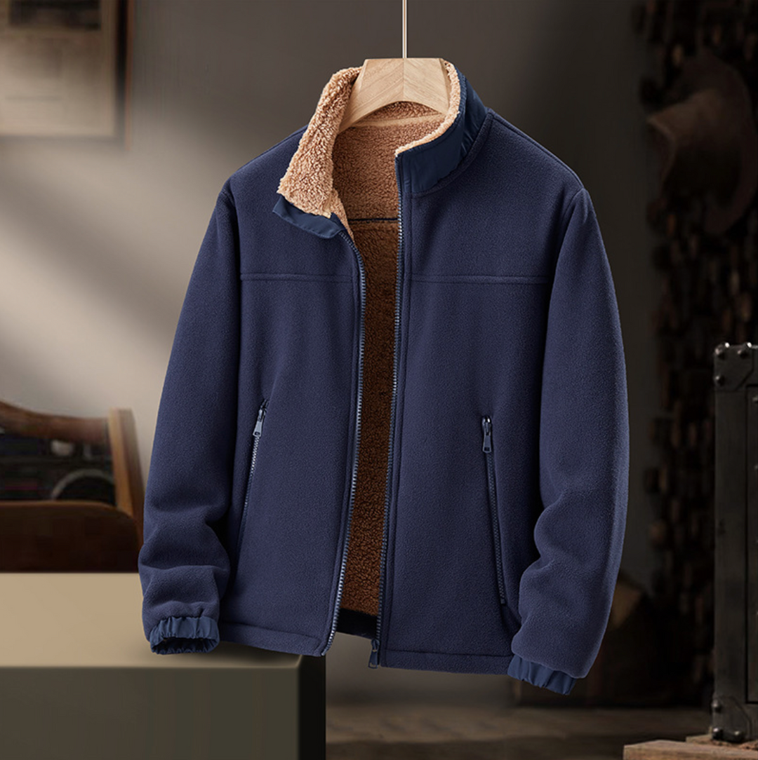 Veste Sherpa à Zip Frontal pour Hommes | Calie