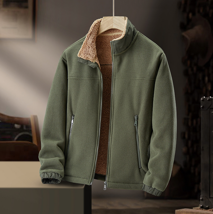 Veste Sherpa à Zip Frontal pour Hommes | Calie