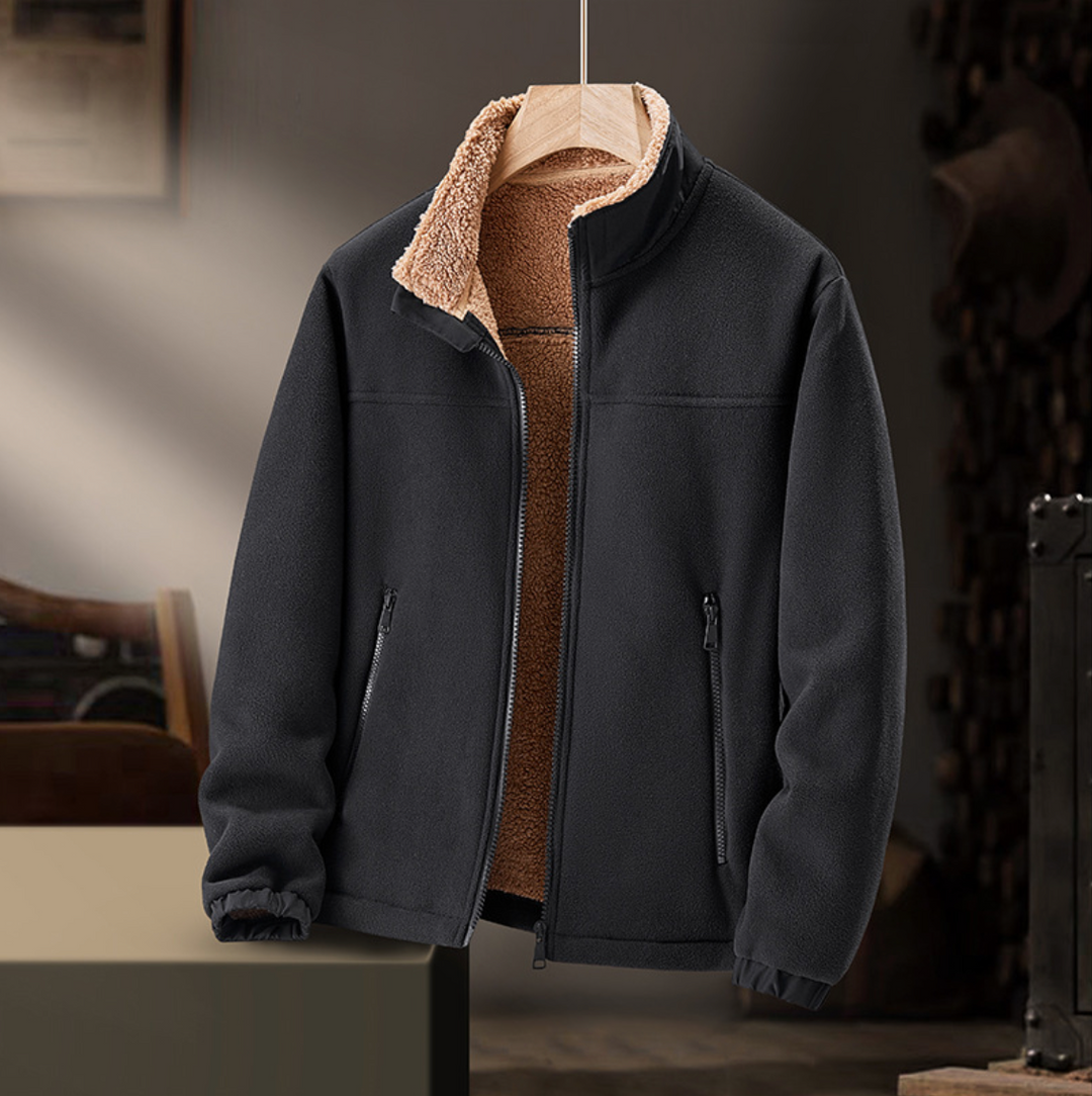 Veste Sherpa à Zip Frontal pour Hommes | Calie