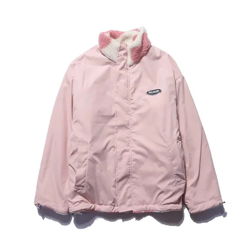 Veste Réversible à Motifs Cœur | Élégante et Douce