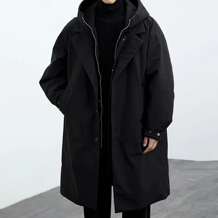 Manteau long à capuche pour homme | Brenton