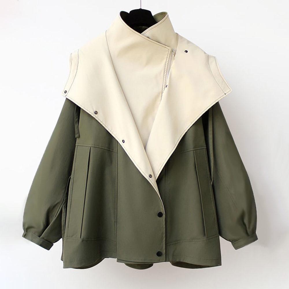 Veste bicolore à capuche pour femme | Vanna