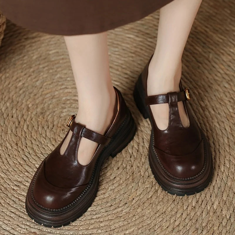 Ballerines Mary Jane T-bar Pour Femme | Farisse