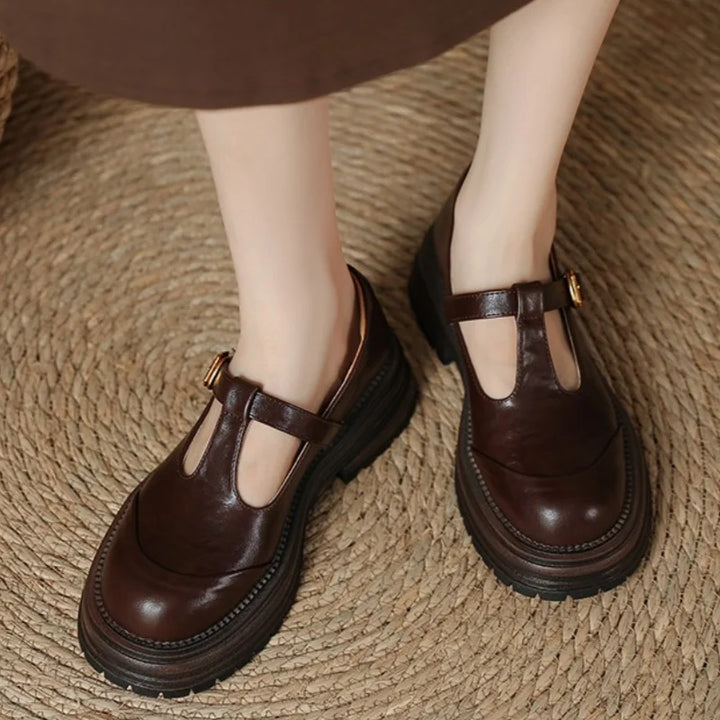 Ballerines Mary Jane T-bar Pour Femme | Farisse