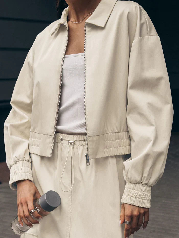 Veste légère zippée pour femme avec poches