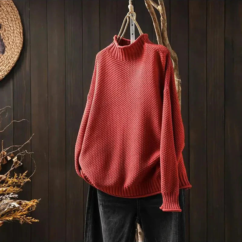 Pull élégant à col rond pour femme | Amelora