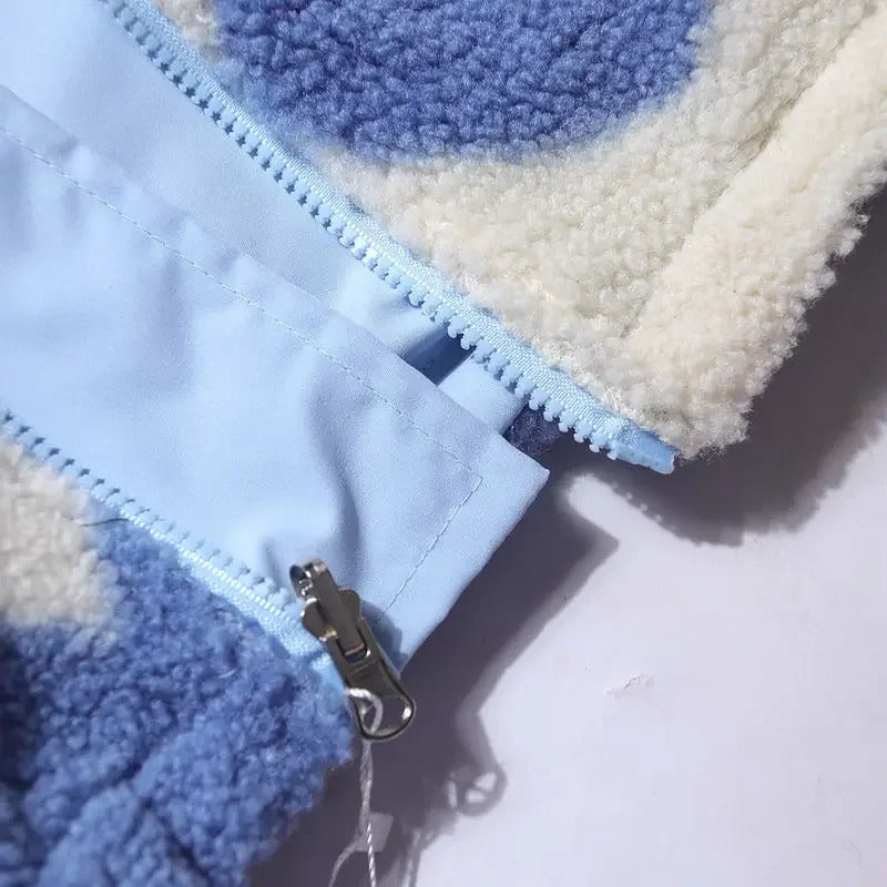 Veste Réversible à Motifs Cœur | Élégante et Douce