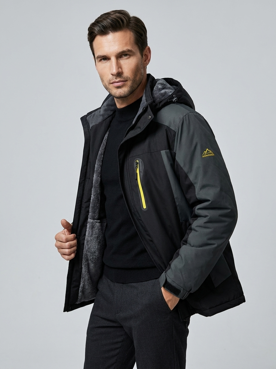 Corvin | Veste Doublée Polaire Imperméable avec Capuche