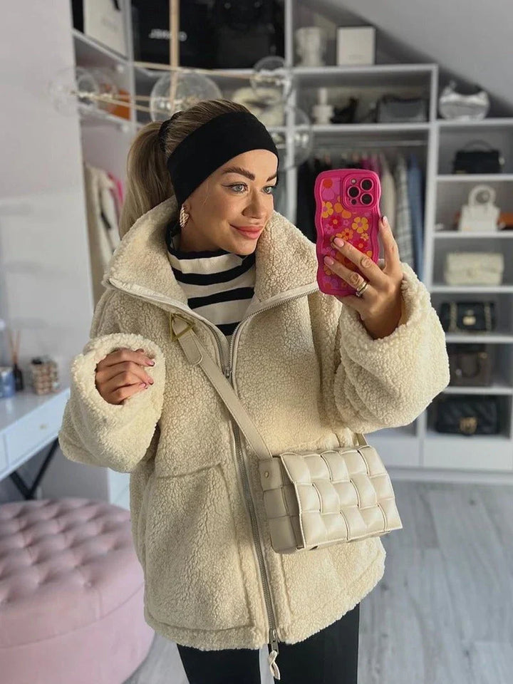 Manteau Teddy Doux Confortable et Élégant | Femme
