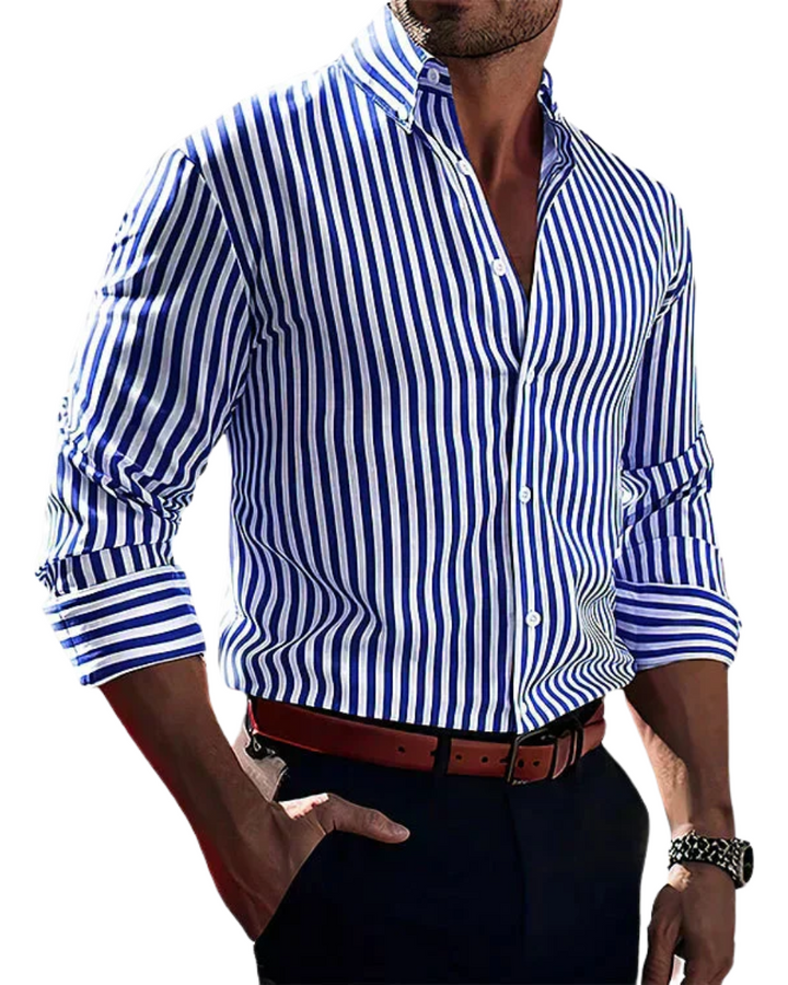 Chemise Rayée Élégante et Confortable | Homme