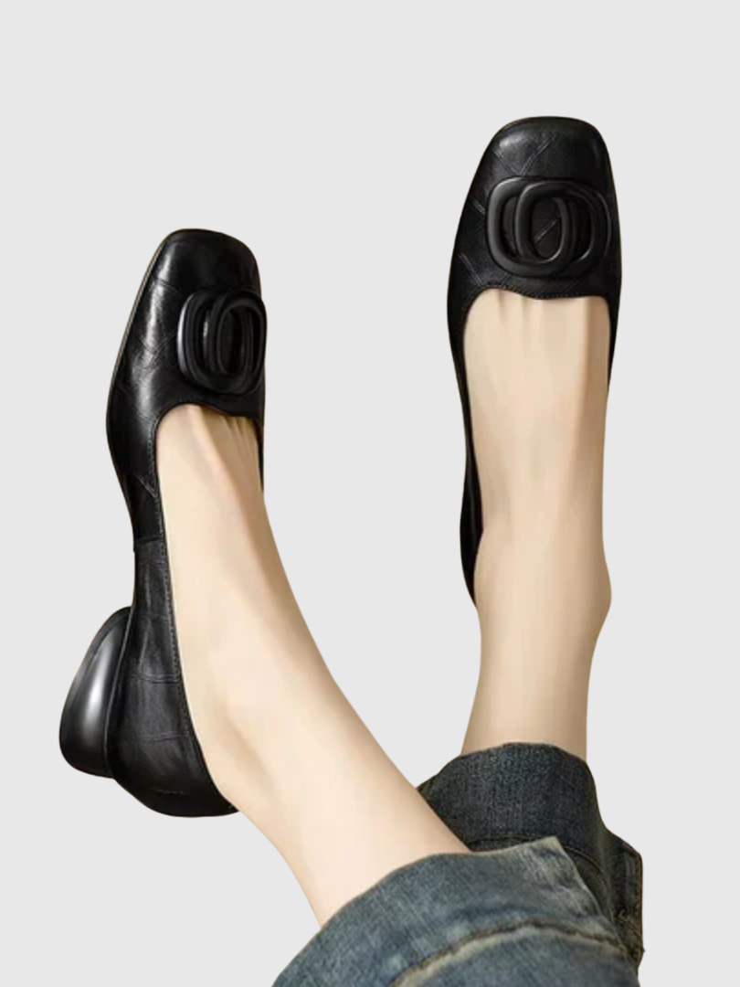 Vivienne | Ballerines pour Femme à Bout Carré et à Enfiler