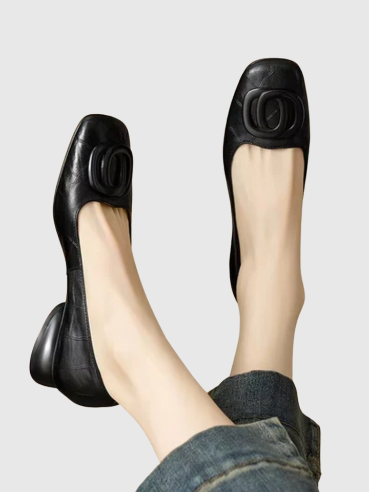 Vivienne | Ballerines pour Femme à Bout Carré et à Enfiler