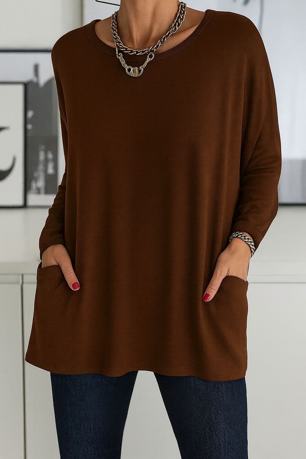 Haut Long Élégant Pour Femme | Amara