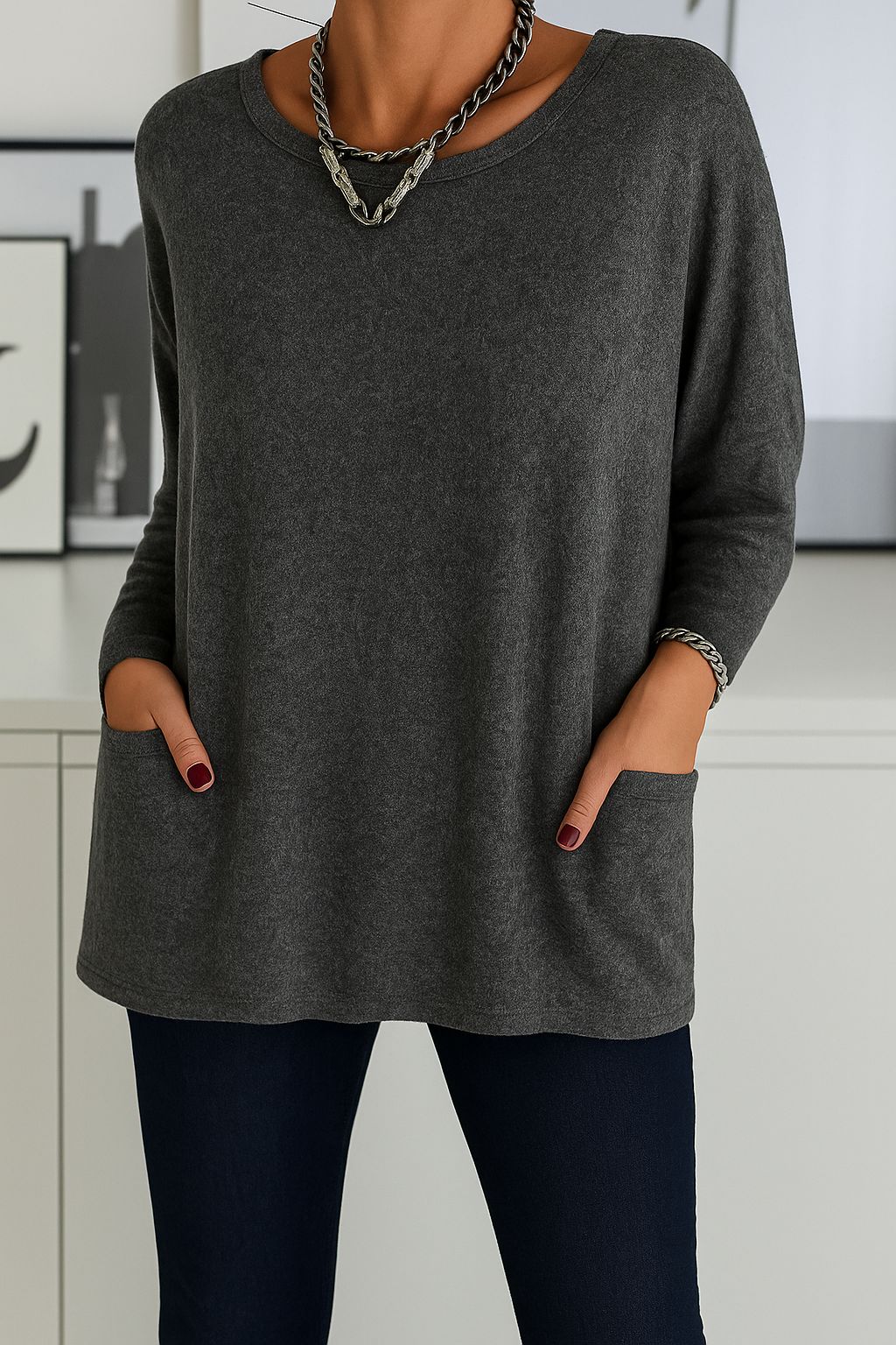Haut Long Élégant Pour Femme | Amara