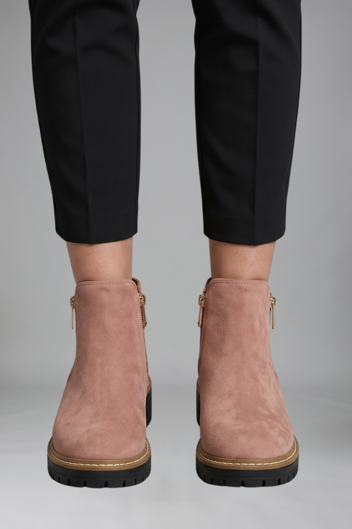 Marvelle | Bottine Femme Zip Latéral Semelle Crantée