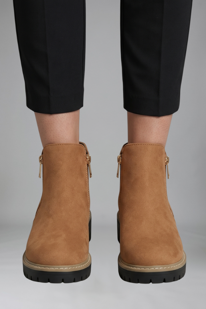 Marvelle | Bottine Femme Zip Latéral Semelle Crantée