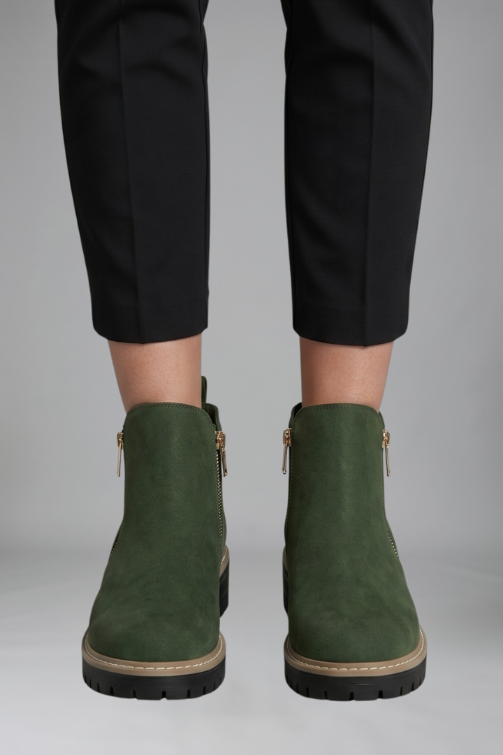 Marvelle | Bottine Femme Zip Latéral Semelle Crantée