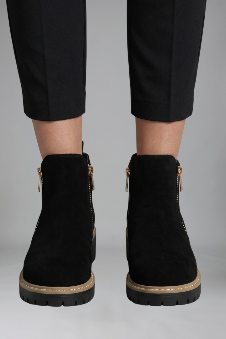 Marvelle | Bottine Femme Zip Latéral Semelle Crantée