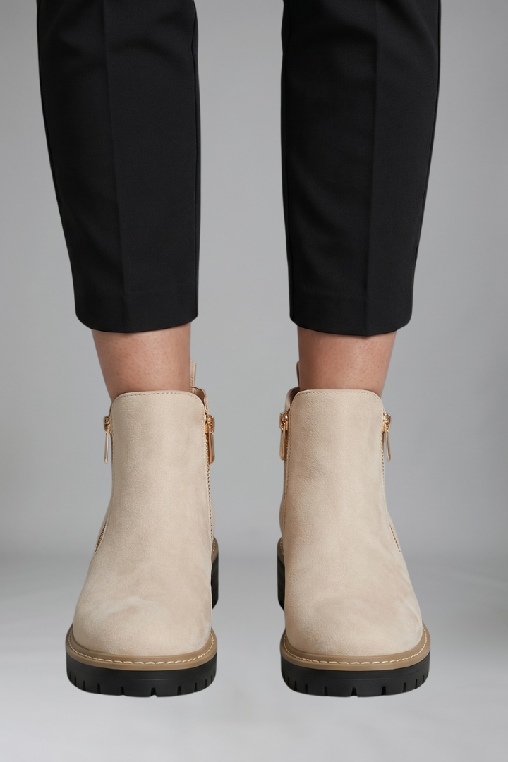Marvelle | Bottine Femme Zip Latéral Semelle Crantée
