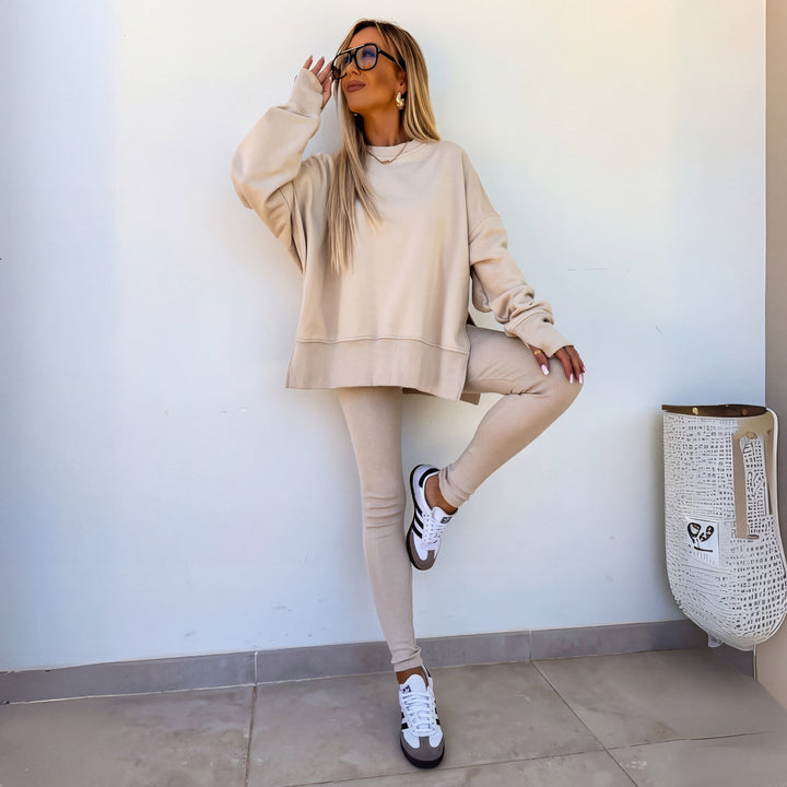 Sweatshirt et Pantalon à Manches Longues Décontractés | Sonia