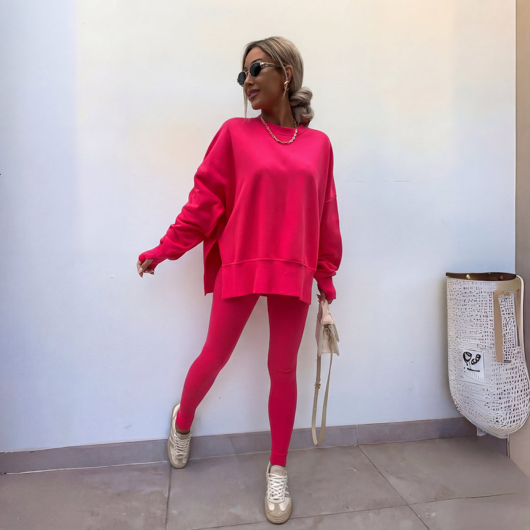 Sweatshirt et Pantalon à Manches Longues Décontractés | Sonia