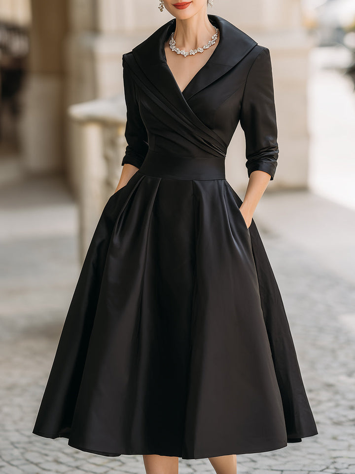 Robe Lina Midi Satin Pour Femme | Élégante