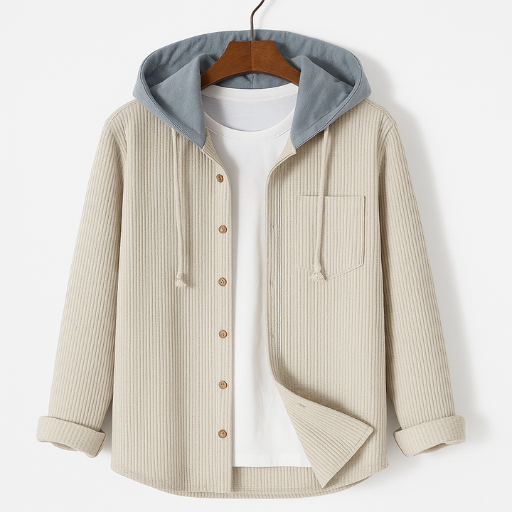 Veste à capuche texturée pour homme | Calviero